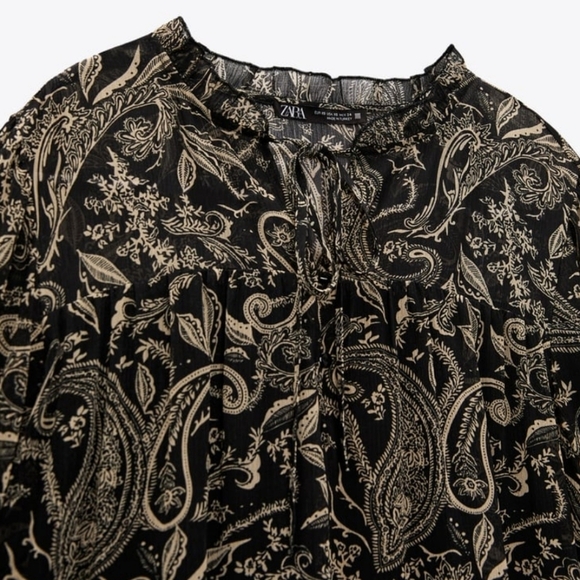 Zara Printed Dress NEW - Picture 4 of 5